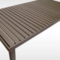 Mesa em alumínio ripado 100x250cm Rio de Janeiro