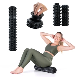 Rolo Liberação Miofascial Duplo Foam Roller Massagem Fisioterapia Pilates Yoga