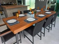 JOGO DE MESA 1,80 X 90 X 78 ALTURA COM 6 LUGARES EM CORDA NAUTICA