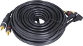 Cabo 2 Rca x 2 Rca 90º Áudio Profissional 5 Metros (pacote C/ 10) - L22m