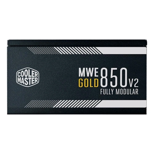 Fonte 850W Cooler Master MWE Gold 80 Plus Gold Full Modular PFC Ativo Bivolt Preto - MPE-8501-AFAAG-WO