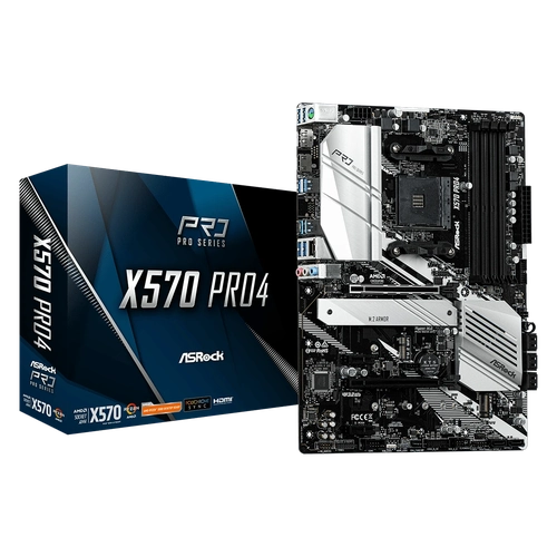Placa Mãe AM4 Asrock X570 Pro4 DDR4 - 90-MXBAT0-A0UAYZ