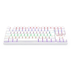 Teclado Gamer Mecânico Redragon Daksa Lunar White Switch Azul Rainbow - K576W-R PT-BLUE