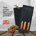 Kit 3 Facas Premium Churrasco Aço Inox Corte Afiado Grillrelax