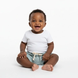 Shorts Avulso Barra Virada Suedine Liso Masculino BabyCotton