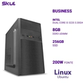 Computador B300 Dual Core I3 3220 3.30ghz Mem 8gb Ddr3 Ssd 256gb Fonte 200w Linux Ubuntu