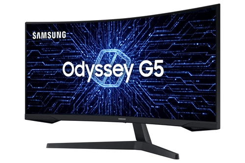 Monitor Samsung Gamer Curvo Odyssey 34 165hz 1ms Wqhd Ultrawide Hdmi Dp Freesync Premium Preto - Lc34g55twwlmzd