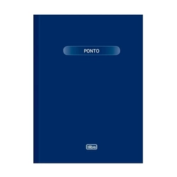 Livro Ponto Capa Dura Azul 160 folhas Pequeno Tilibra
