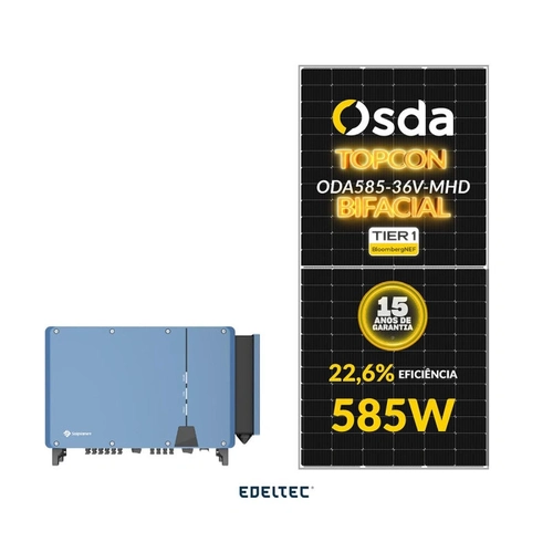 Gerador Edeltec Solar Solplanet 81,90 Kwp Tri. 220v Metalico (75k/585w Bifacial)