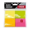 Bloco Adesivo 38x50mm 4 Cores VIGHS