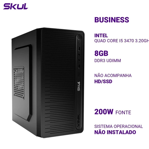 Computador B500 Quad Core I5 3470 3.20ghz Memória 8gb Ddr3 Sem Hd/ssd Fonte 200w