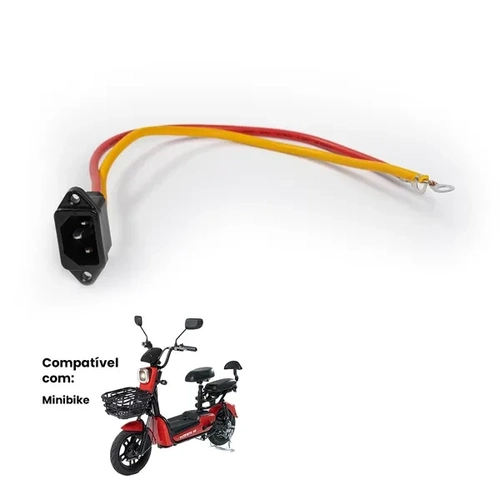 Conector De Bateria 30cm Para Mini Bike Eletrica Prime e Basket 350w/500w