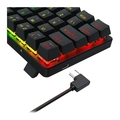 Teclado Mecânico Gamer Redragon Jax Iluminação Rainbow Preto 60% Switch Marrom K613-kb Pt-brown