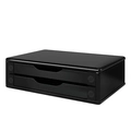 Suporte Para Monitor 2 Gavetas MDF Preto Souza