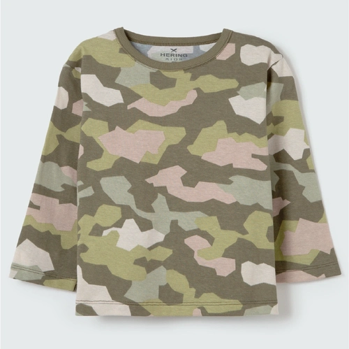 Blusa Manga Longa Estampada Verde Hering - Masculino