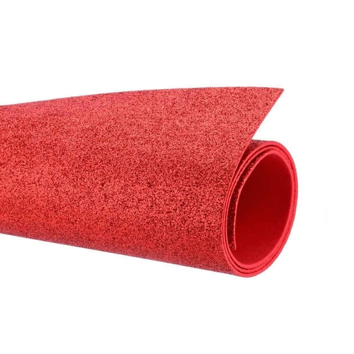 EVA Glitter Vermelho 1,5mm 60x40