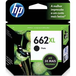 Cartucho de Tinta HP 662XL 6,5ml Preto Original