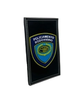 Brasão Emborrachado Retangular Colorido - Policiamento Rodoviário