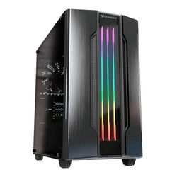 Gabinete Gamer Cougar Gemini M Iron Gray, Mini Tower, RGB, com FAN, Lateral em Vidro - 385TMB0-0001