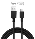 Cabo Usb a 2.0 Macho P/ Usb Tipo-c - Preto - 1 Metro - Nylon - Puacn-01