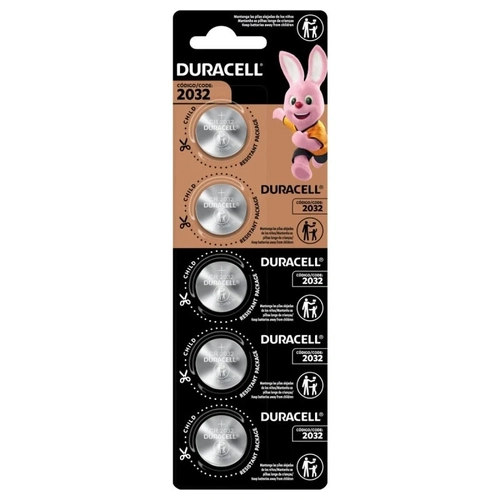 Bateria de Litio 3v Cr2032 Cartela Com 5 Bateria Duracel