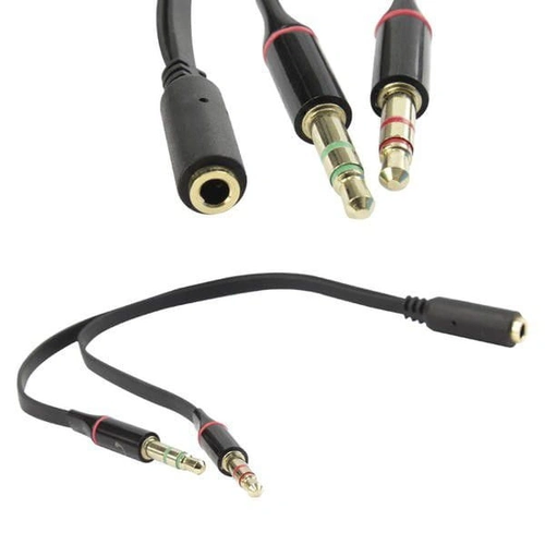 Cabo Adaptador de Áudio P3 para 2x P2 - CB0497