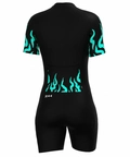 Macaquinho de Ciclismo Feminino Menta