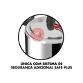 Panela De Pressao Clock 7,0l Com Fechamento Interno Aluminio Polido