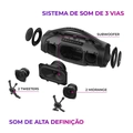 Caixa De Som Boombox Plus Aiwa Bbs-01b 200w Bluetooth