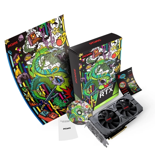 GPU RTX 2060 GDDR6 6GB 192 DUAL FAN - FULL SIZE- GRAFFITI SERIES