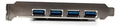 PLACA USB 3.0 PCI-EXPRESS 4 PORTAS KNUP -  KP-T102