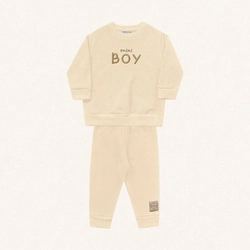 Conjunto Blusão e Calça Mini Boy Baunilha Fakini - Masculino