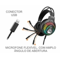 Fone de ouvido Headset Gamer Ar8m 7.1 Usb Rgb - KMex