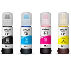 Kit Refil Epson T544 Preto/ciano/margenta/amarelo - T544520-4p