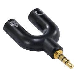 Adaptador P2 3 Vias x P2 Microfone e P2 Áudio Estéreo - AP23V