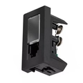 Modulo Conector Tomada Legrand Pial Plus+ Telefone Rj11 4 Fios 1m Preto  615010pt