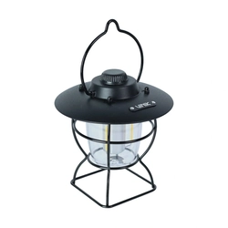 Luminaria Lampião Led Vinik Preto Recarregável - Vklgh12