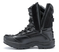 Coturno Militar Acero Couro Tiger Pró Ziper Preto