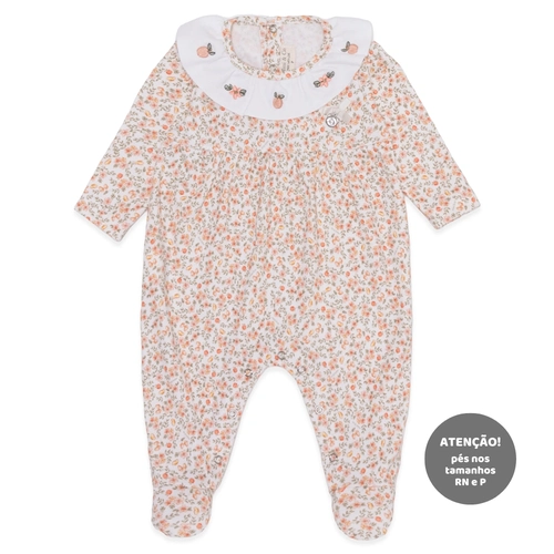 Macacão Manga Longa com Gola Babado Suedine Feminino – Bosque