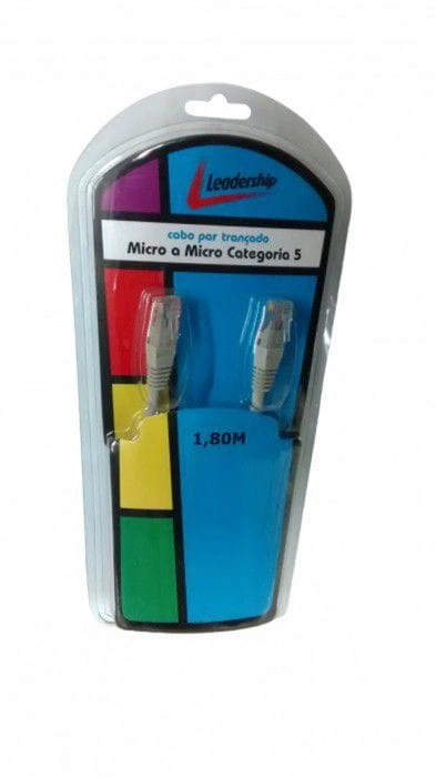 CABO PAR TRANCADO MICRO A MICRO - 1.8 METROS