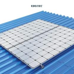 Estrutura P/ 2 Mod. Edeltec Solar Fibrometal Autobrocante (s/ Perfil)