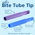 Ponta Bite Tube Lip Texturizada Azul para Z-VIBE® ARK Therapeutic®