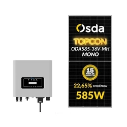 Gerador Solar Deye 9,36 Kwp Mon. 220v Fibromadeira (7,5k/585w)