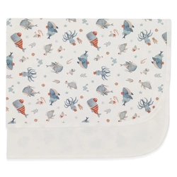 Manta com Forro Avulsa Estampado Masculina – Mar