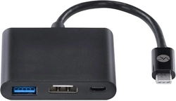 ADAPTADOR HUB USB TIPO C PARA HDMI, USB 3.0 E TIPO C PD 20CM HCHUC-20