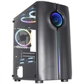 Gabinete Gamer K-mex Reactor Infinite II Led RGB Preto - Cg01merh0010box