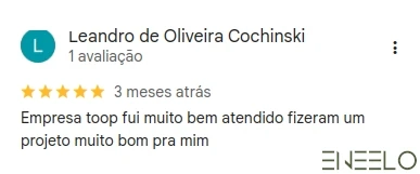 Veja a Avaliação do Leandro de Oliveira. Deixei a sua Também
