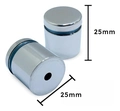 Prolongador Aço Inox Vidro Acrílico 1 Ø2525mm 40pçs