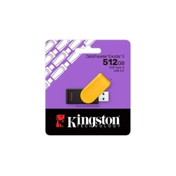 Pen Drive 512gb Kingston Datatraveler Exodia S USB 3.2 Gen 1 Amarelo - Dtxs/512gb