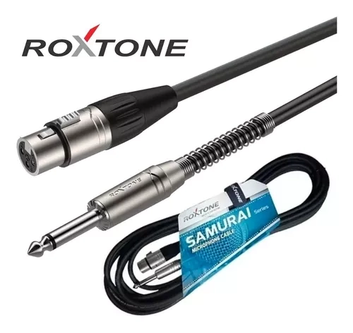 Cabo Xlr X P10 5 Metros Microfone Samurai Roxtone